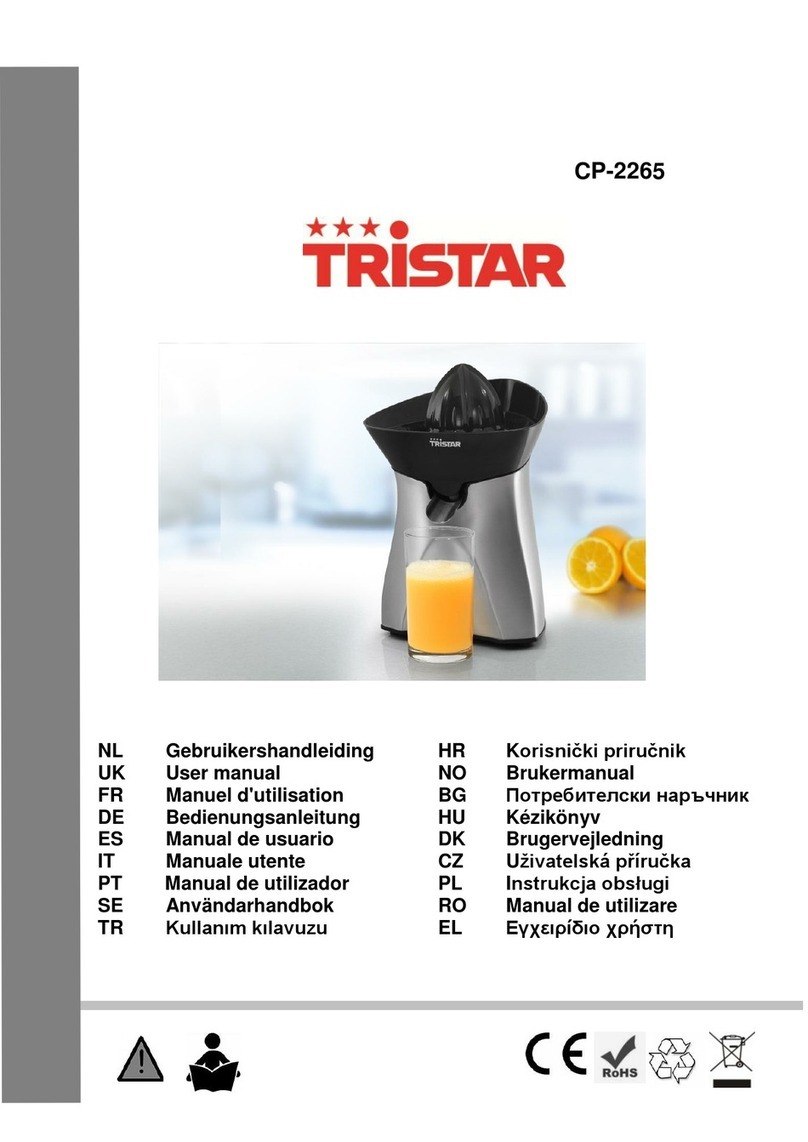 TriStar CP-2265 user manual