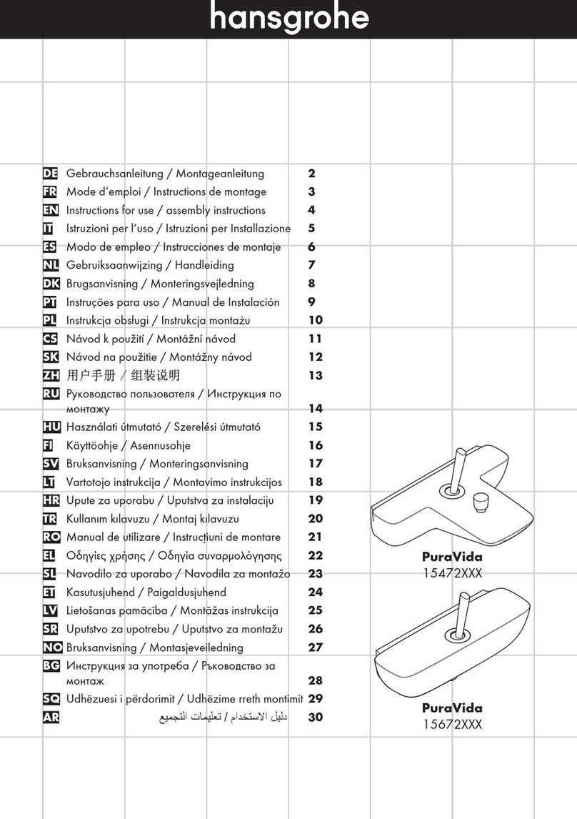 Hans Grohe PuraVida 15472 Series Manual