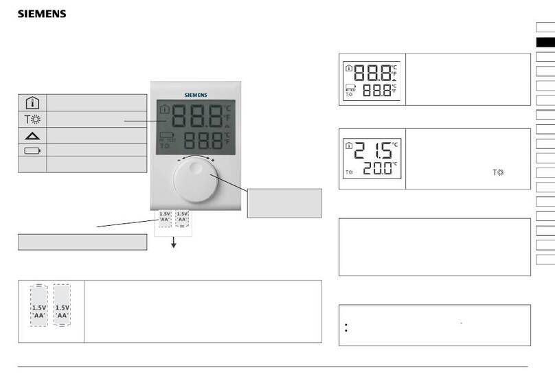 Siemens RDH100RF/SET User manual