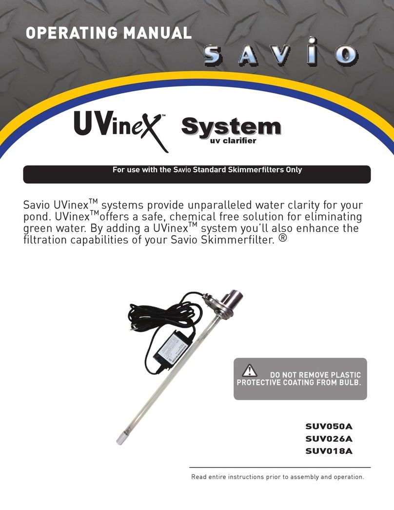 Savio UVinex SUV050A operating manual