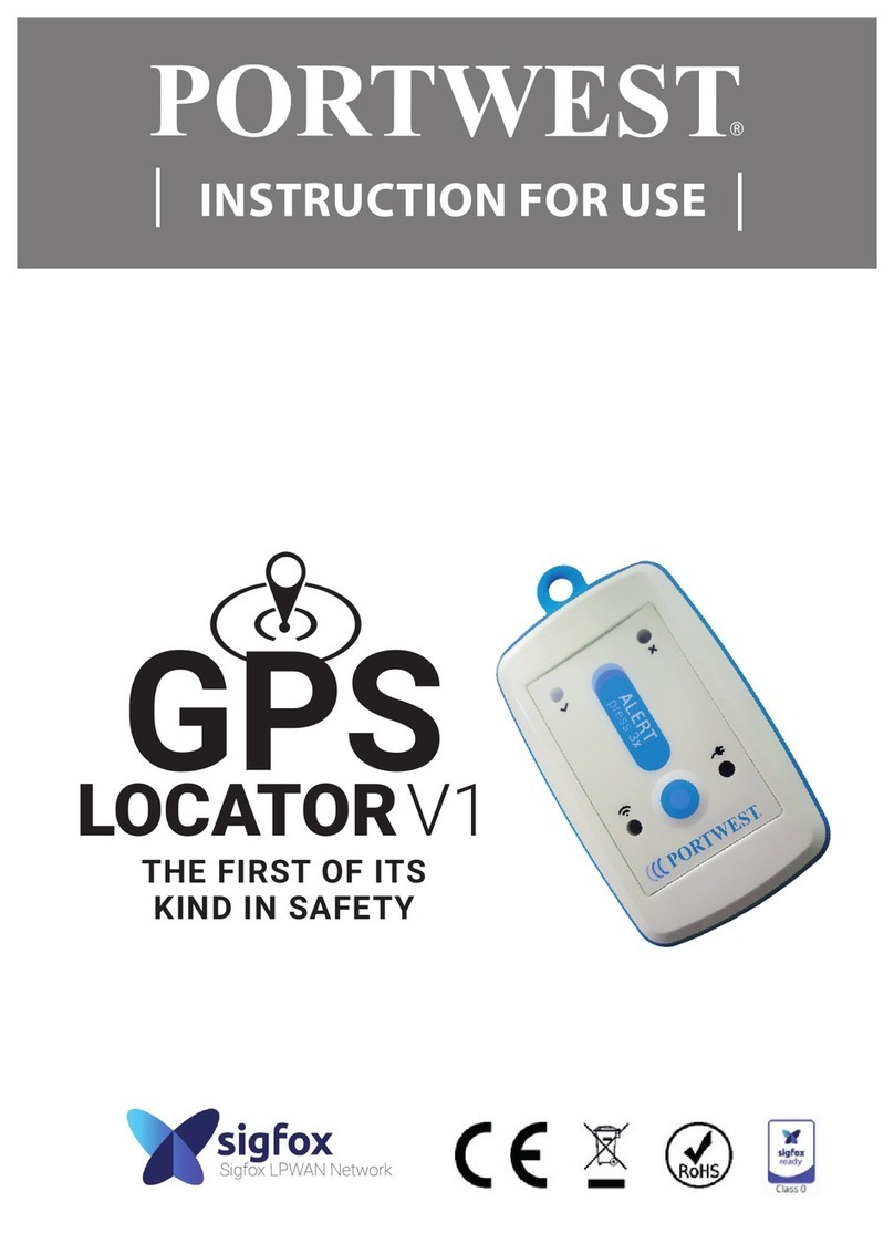 Sigfox PORTWEST GPS LOCATOR V1 User manual