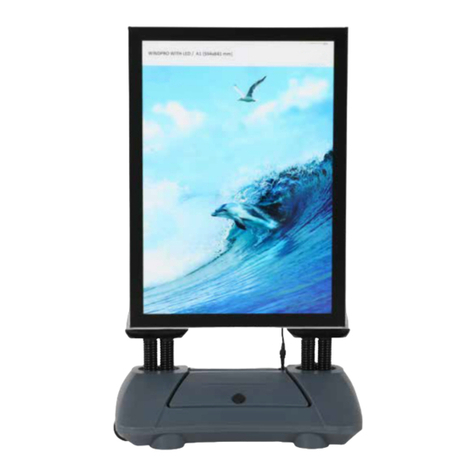 Displays2go ILLUMINATED WINDPRO WITH LED User manual