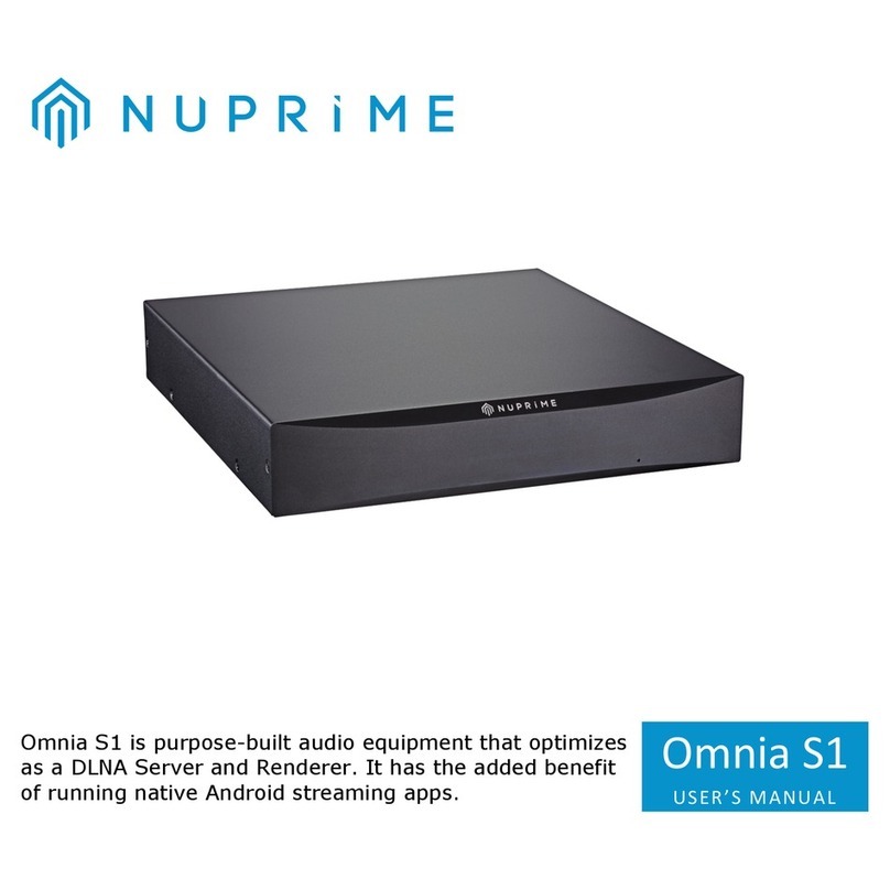 NuPrime Omnia S1 User manual