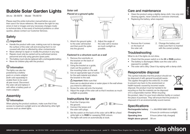 Clas Ohlson TN-8019 quick start guide