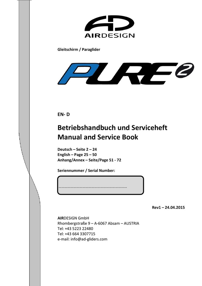 Air Design PURE2 Manual and service book