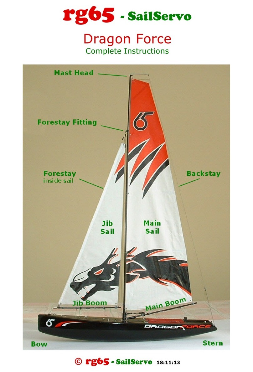 Joysway Hobby Dragon Force rg65 SailServo Complete instructions