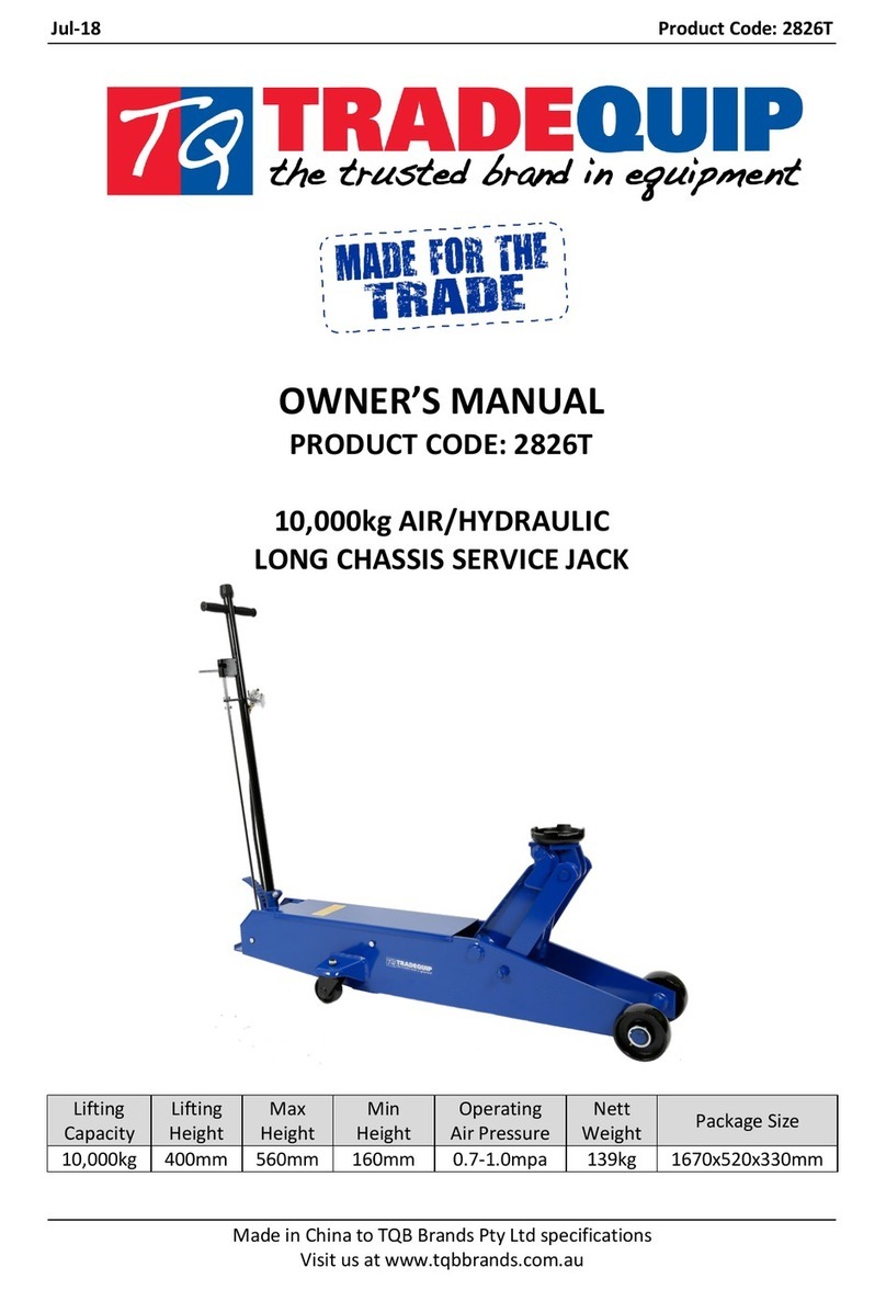 TradeQuip 2826T User manual