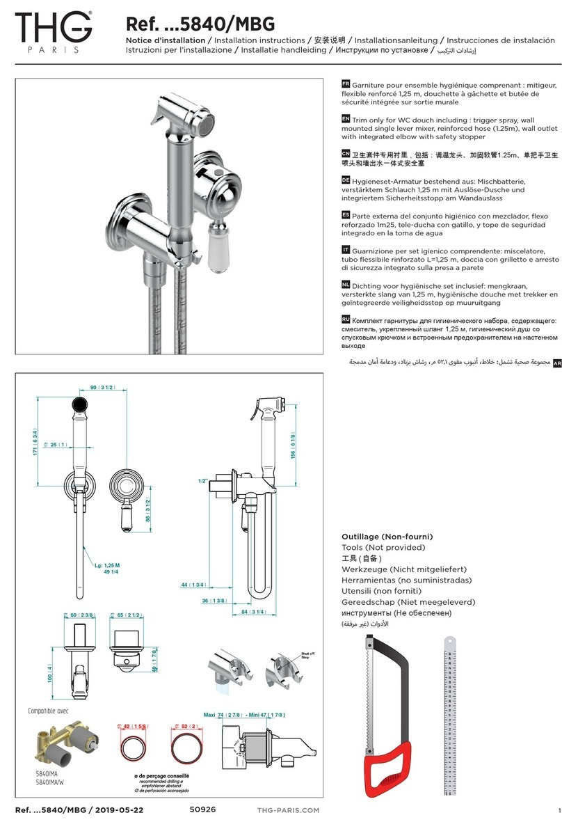 THG 5840/MBG Series installation instructions