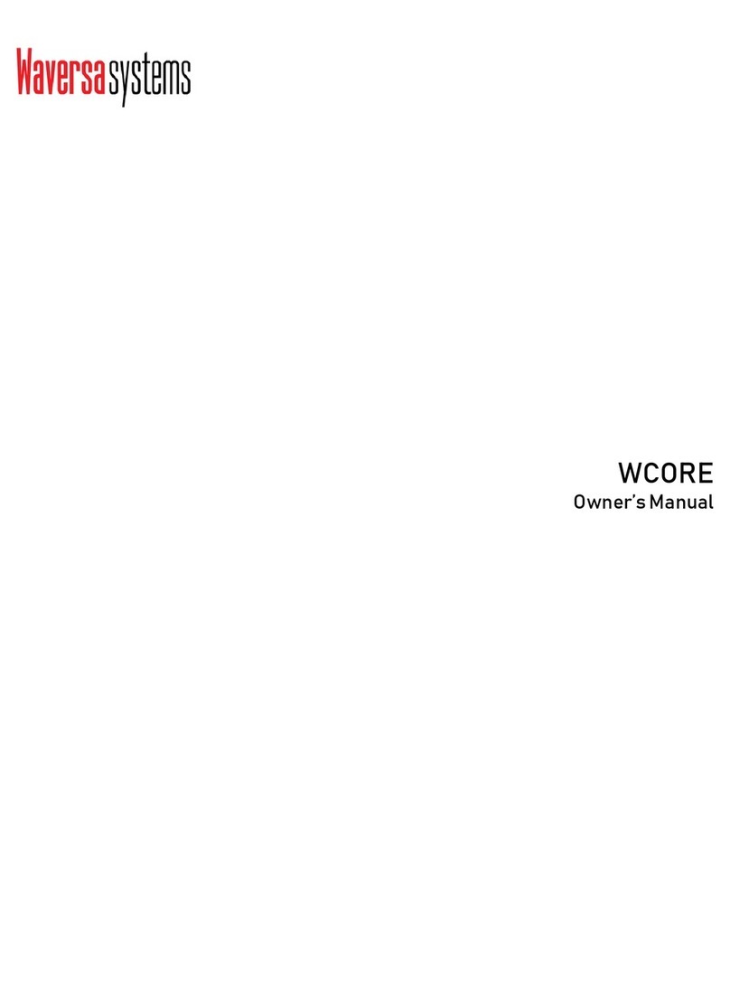 Waversasystems WCORE owner's manual