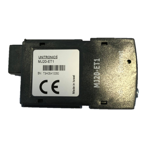 Unitronics MJ20-ET1 User manual