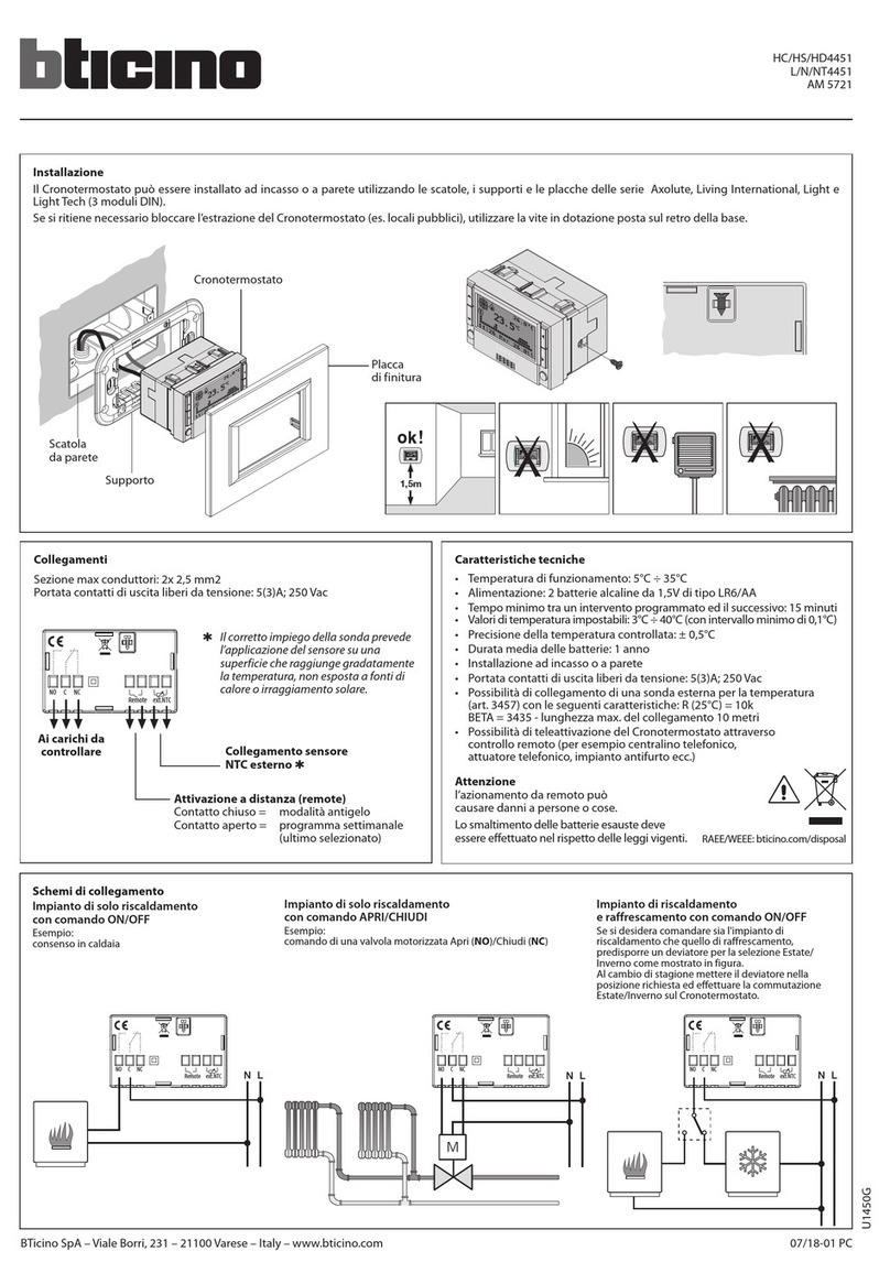 Bticino HC4451 manual