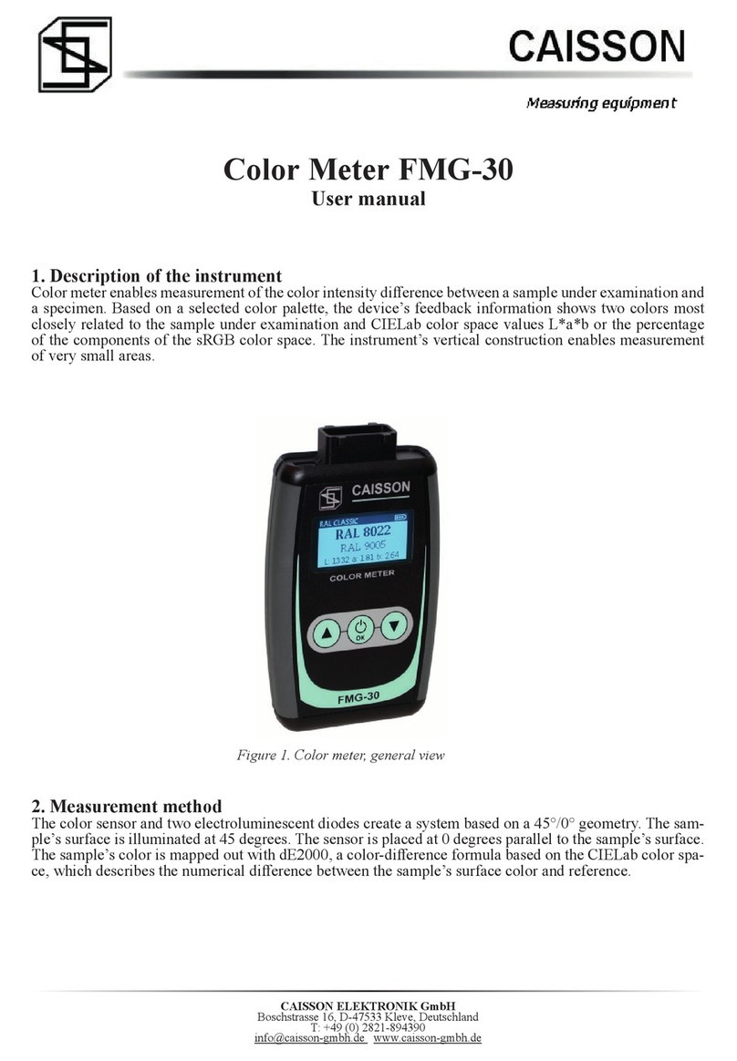 CAISSON FMG-30 User manual