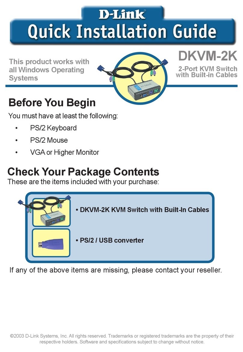 D-Link DKVM-2K User manual D-Link DKVM-2K User manual