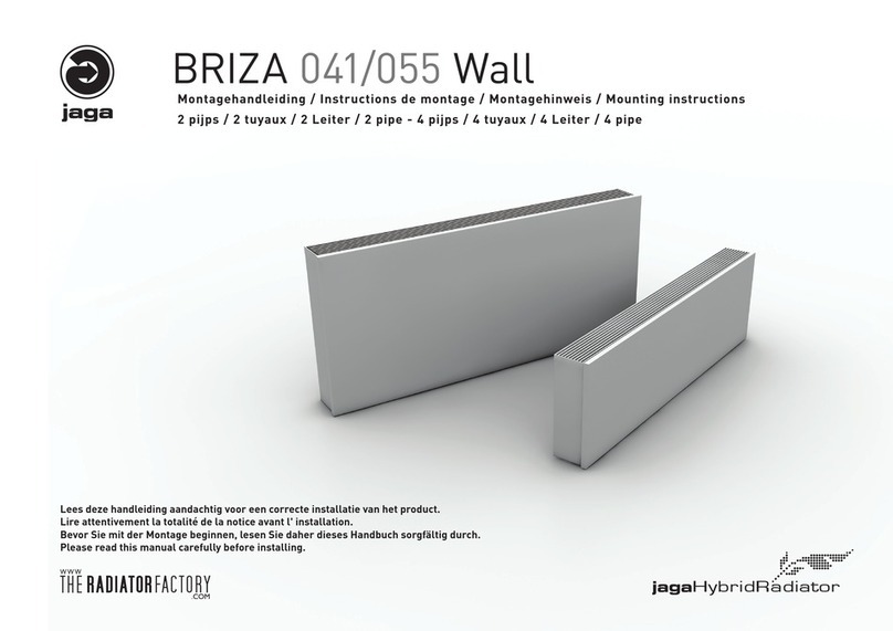 Jaga BRIZA041 Wall Mounting instructions