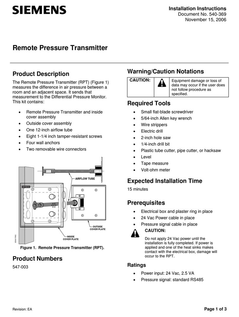 Siemens RPT installation instructions