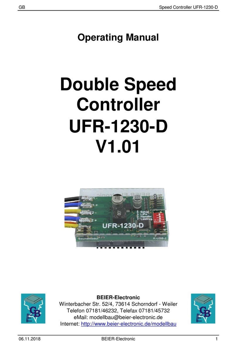 BEIER-Electronic UFR-1230-D User manual