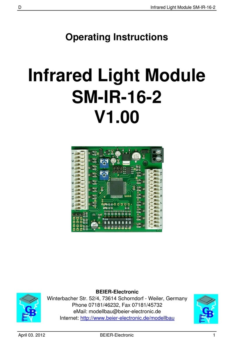 BEIER-Electronic SM-IR-16-2 User manual