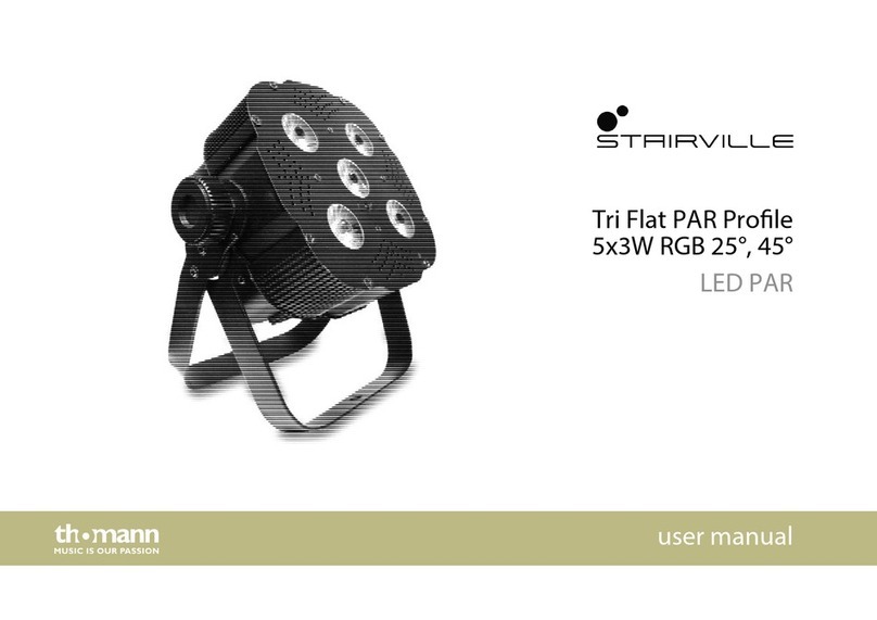 thomann Stairville Tri Flat PAR Profile 5x3W RGB user manual