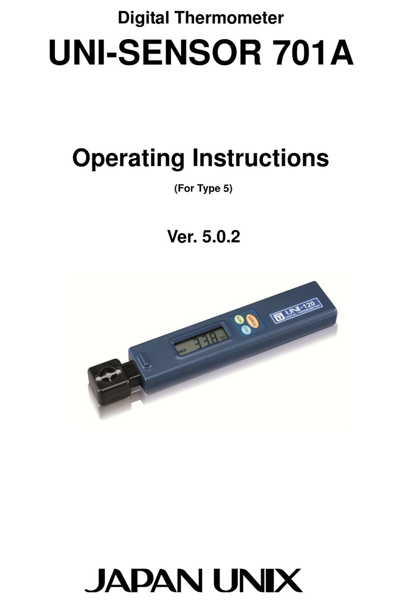 JAPAN UNIX UNI-SENSOR 701A User manual