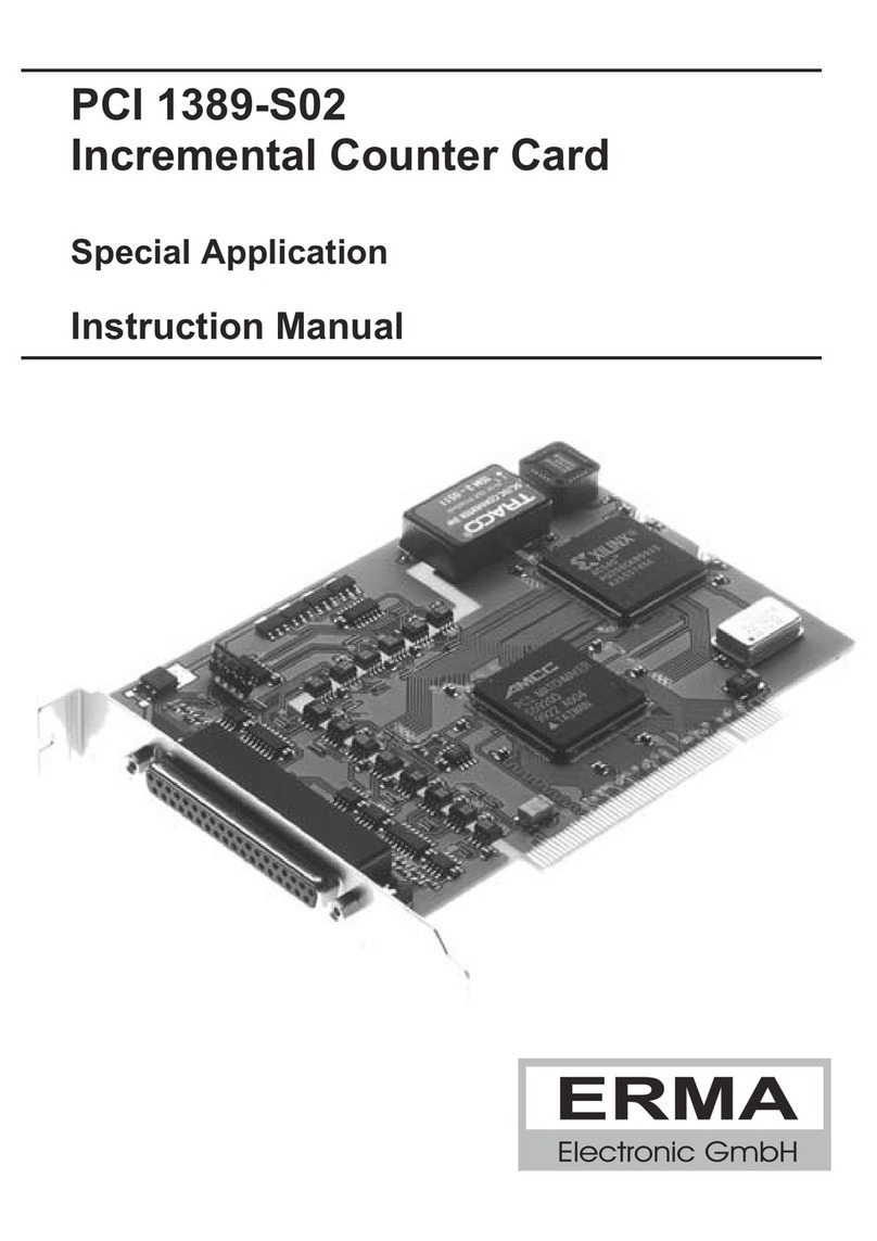 Erma Electronic PCI 1389-S02 instruction manual