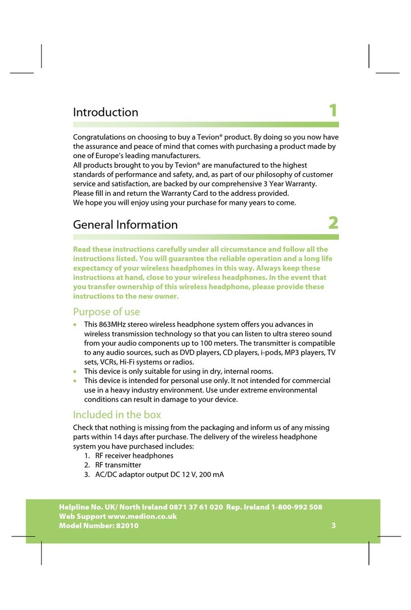 Medion Tevion 82010 manual