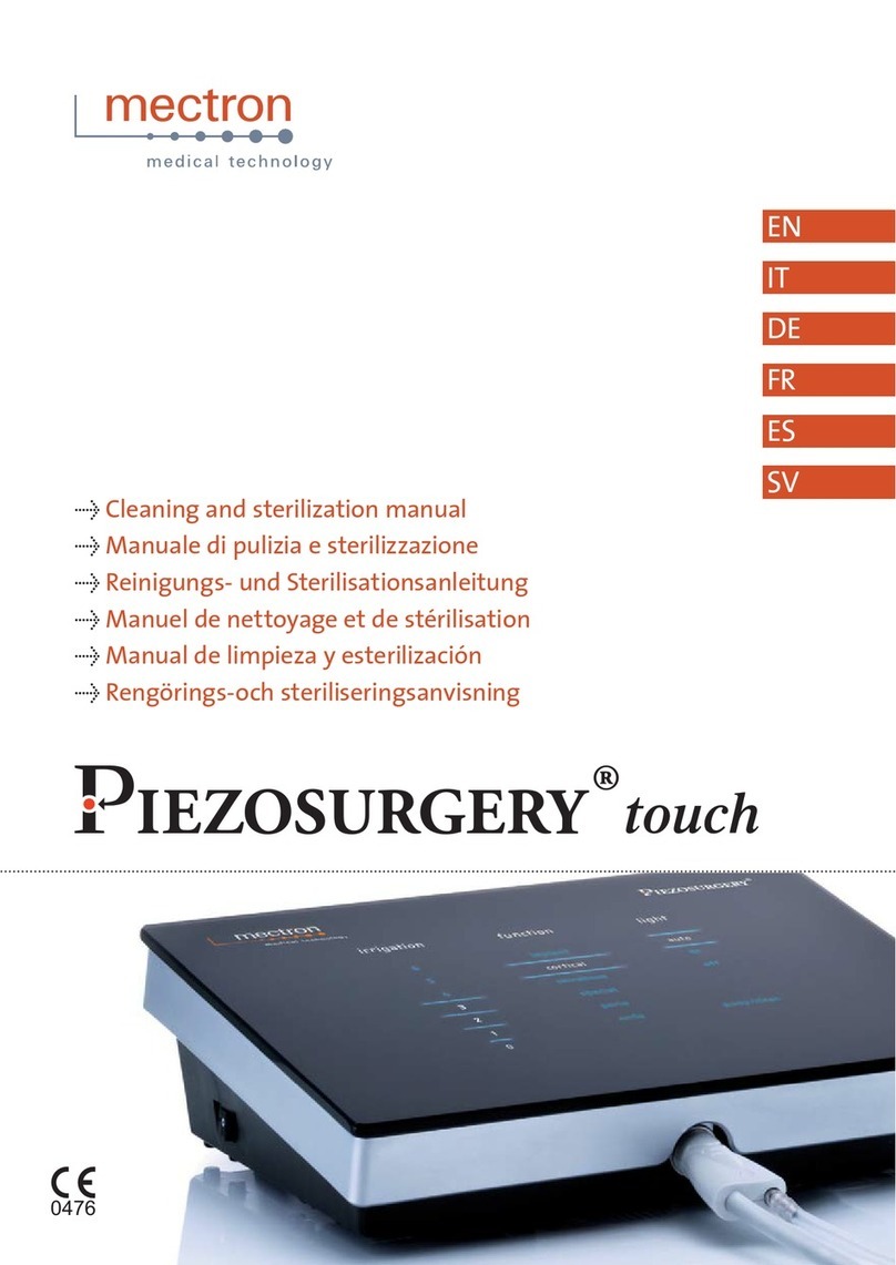 mectron Piezosurgery touch Cleaning and sterilization manual mectron Piezosurgery touch Cleaning and sterilization manual
