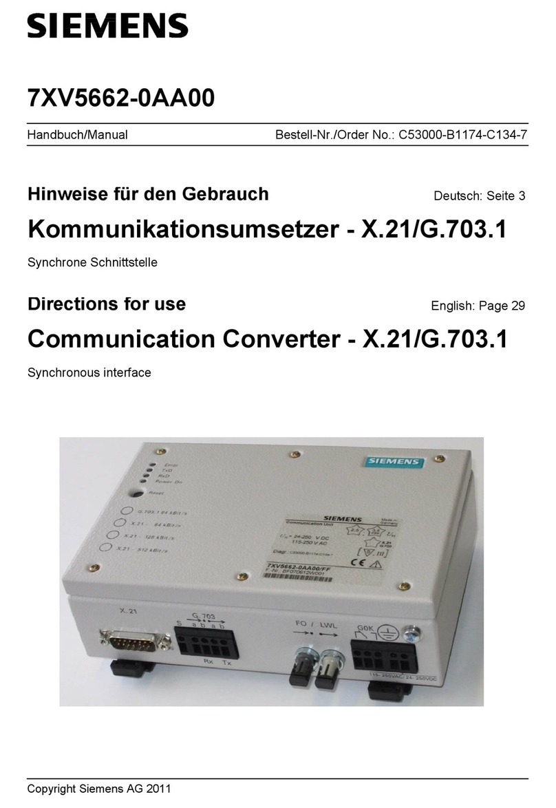 Siemens 7XV5662-0AA00 Manual