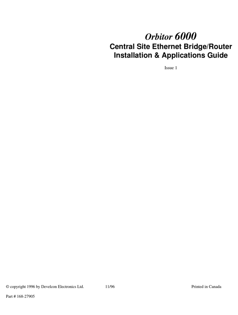 Develcon Electronics Orbitor 6000 Installation & Application Guide