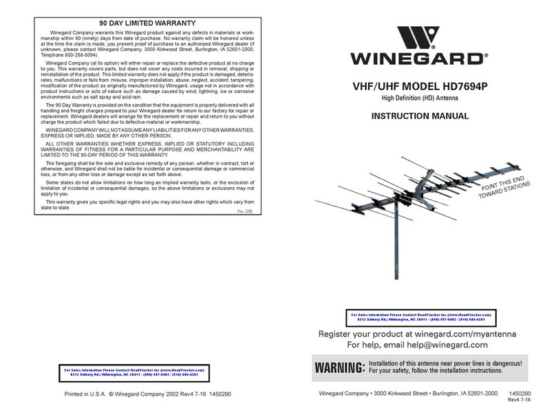 Winegard HD7694P User manual