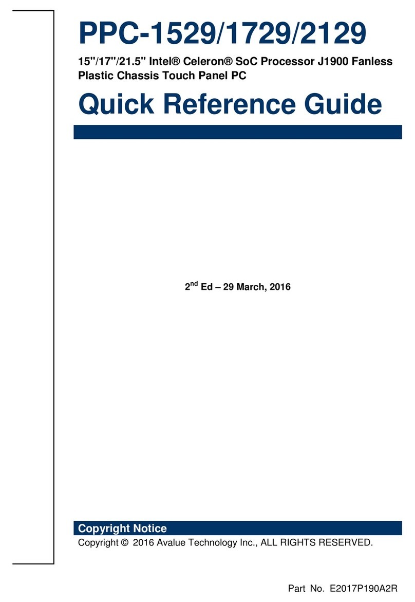 Avalue Technology PPC-1529 User manual