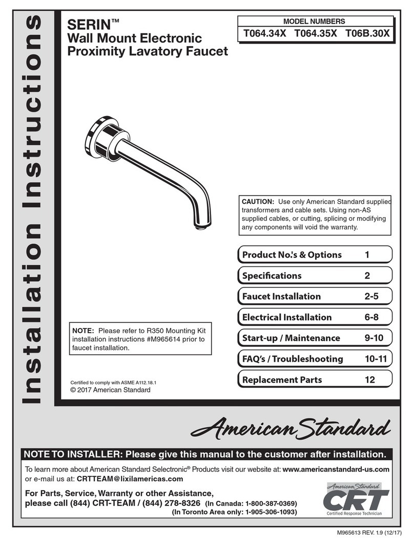 American Standard SERIN T064.34 Series User manual