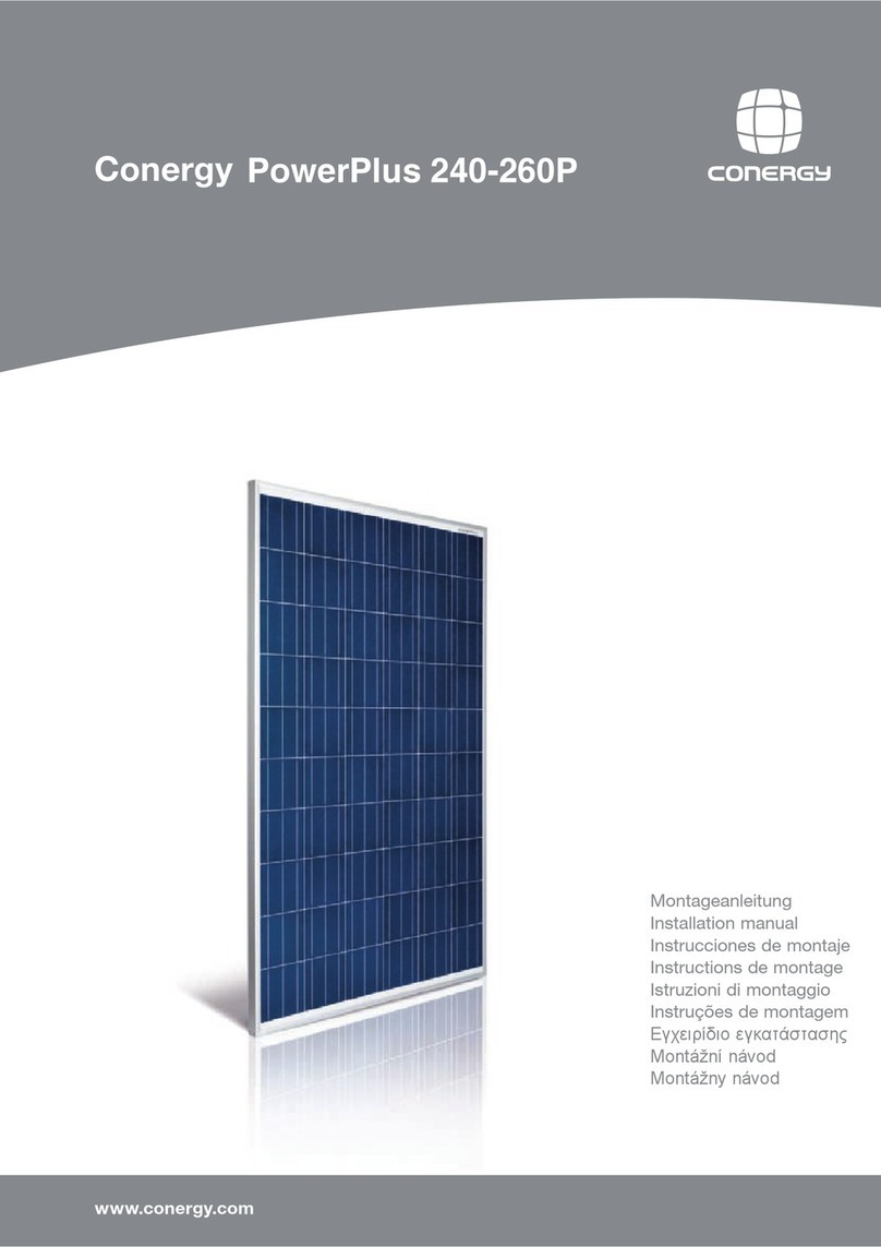 Conergy PowerPlus 240P installation manual