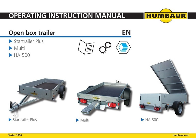 Humbaur Startrailer Plus Series Operating instructions manual