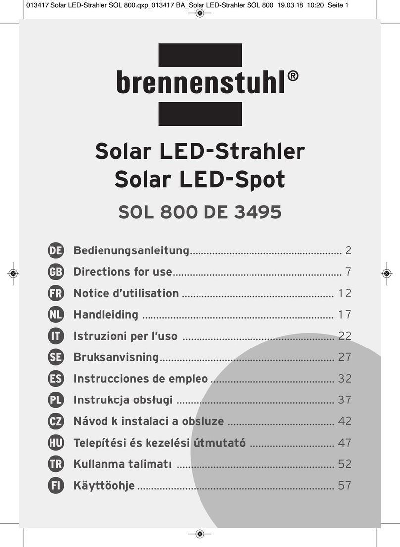 brennenstuhl SOL 800 DE 3495 Manual
