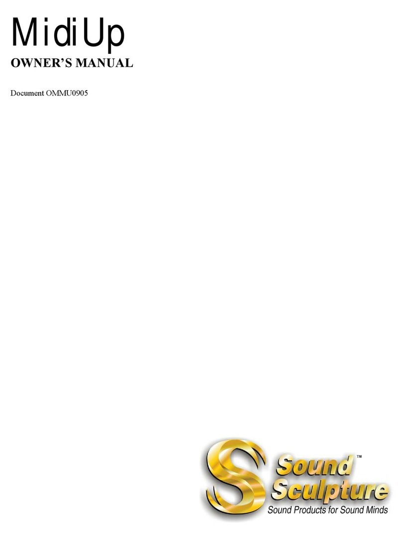 Sound Sculpture MidiUp owner's manual