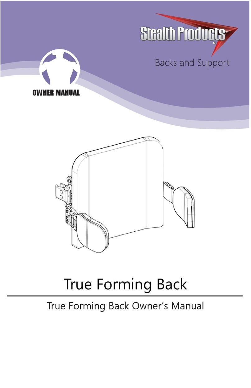 Stealth Products True Forming Back owner's manual