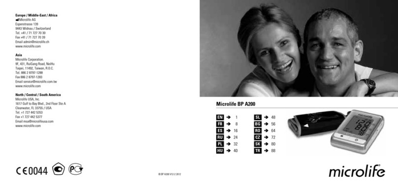 Microlife BP A200 AFIB User manual