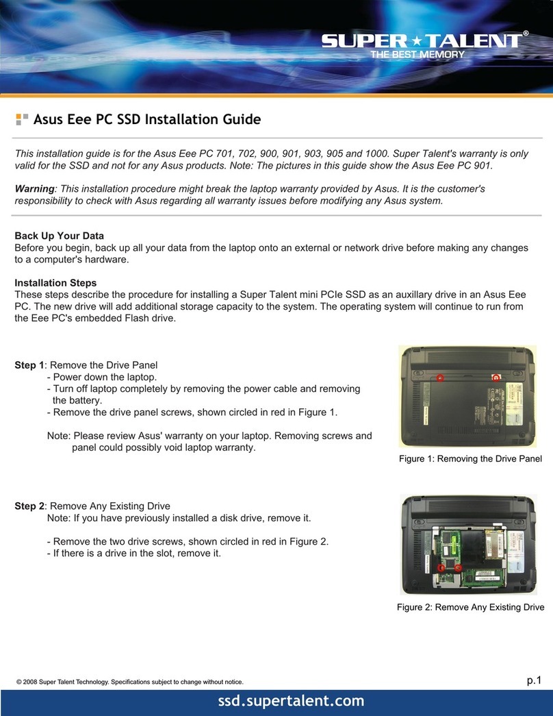 Asus Eee PC 900 User manual