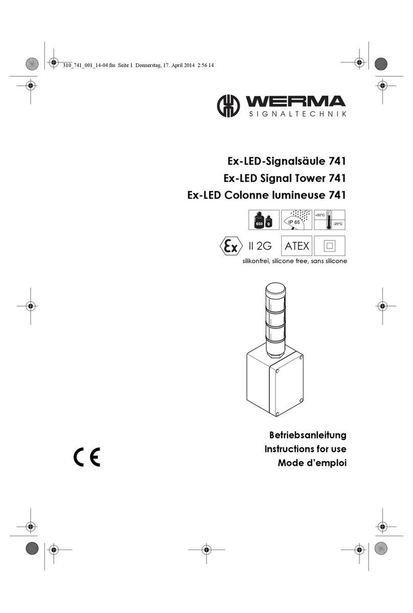 werma Ex-LED Signal Tower 741 User manual