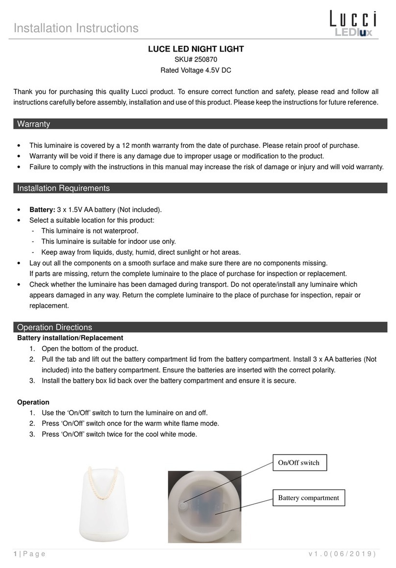 Lucci LEDlux 250870 User manual