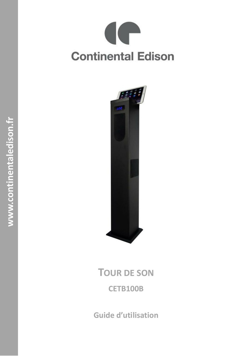 CONTINENTAL EDISON CETB100B User manual