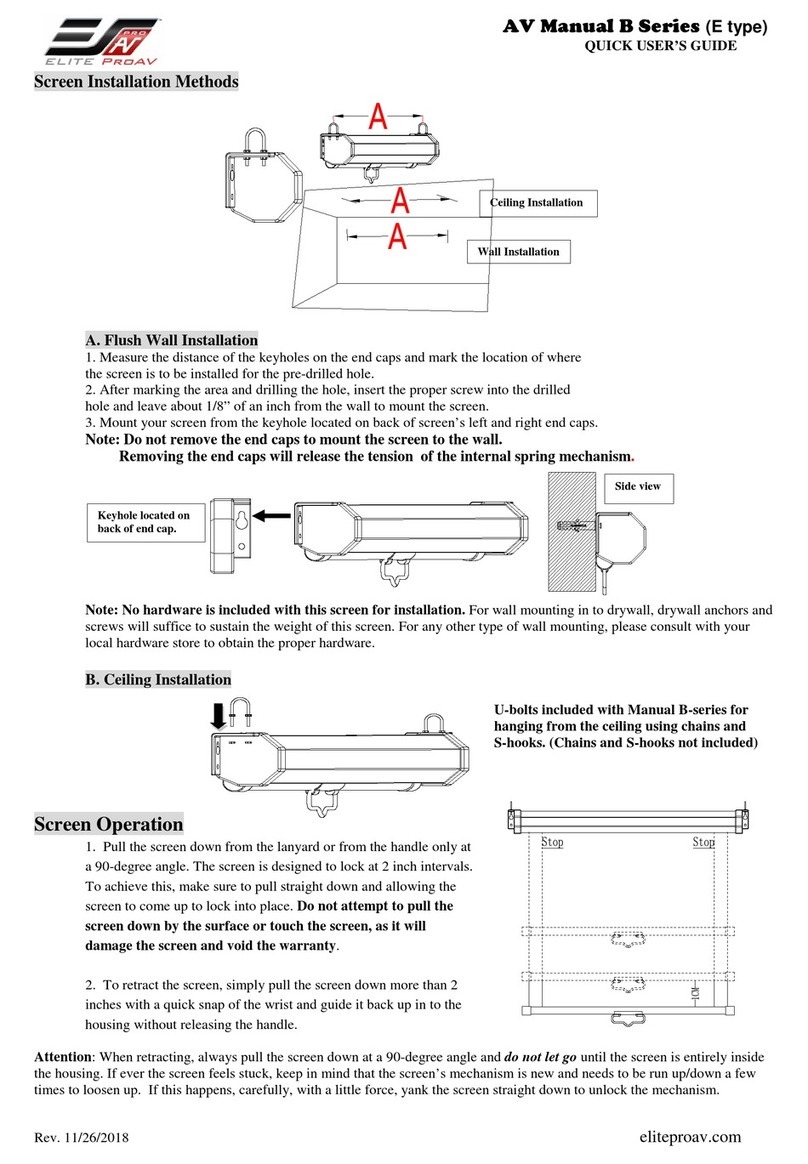EliteProAV AV Manual B Series Quick user guide