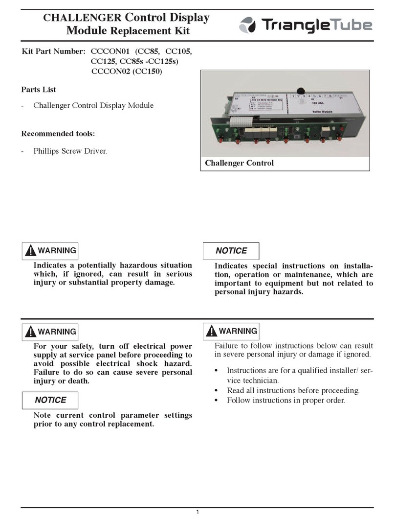 TriangleTube CHALLENGER CC 85 manual