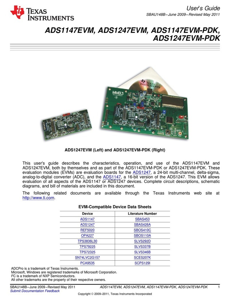 Texas Instruments ADS1147EVM User manual