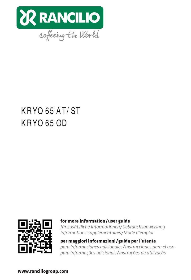 Rancilio KRYO 65/ST User manual