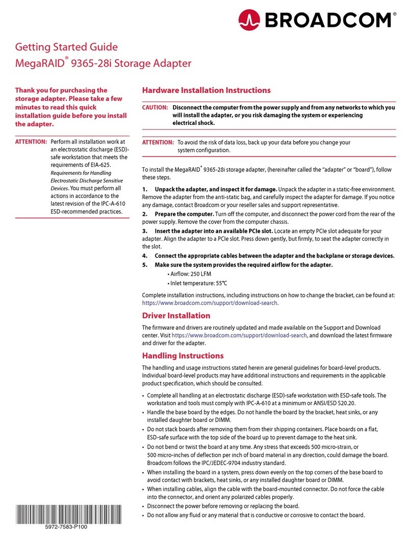 Broadcom MegaRAID 9365-28i Getting started guide