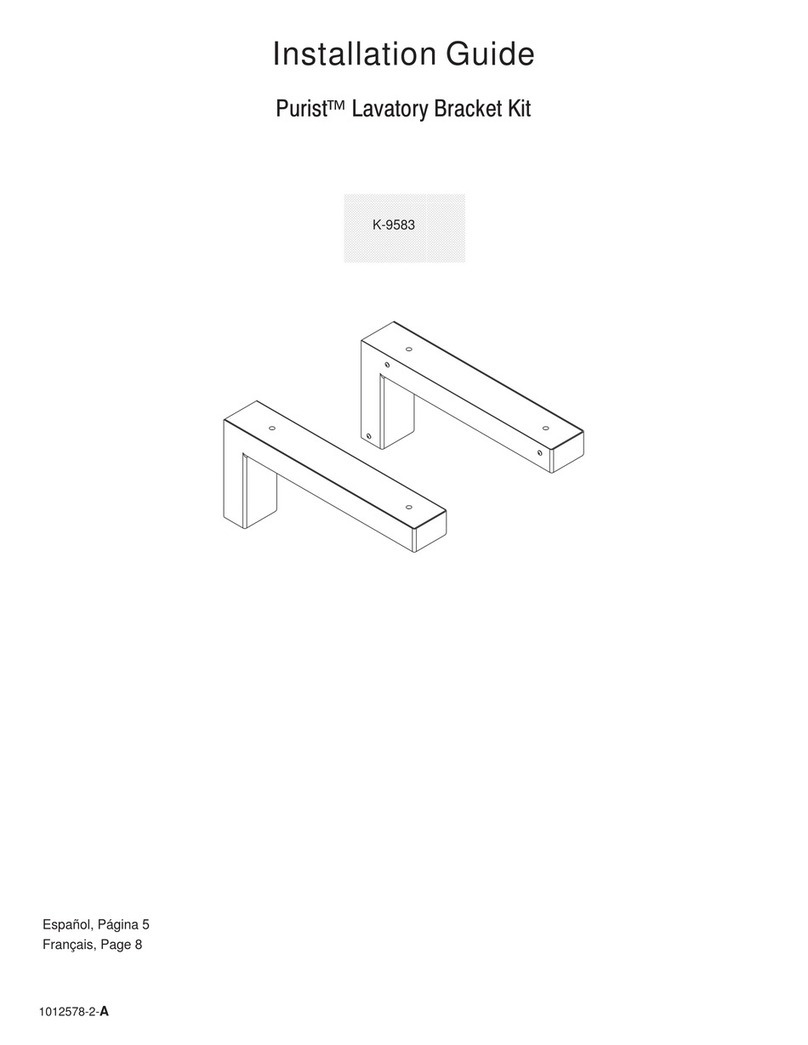 Kohler Purist  K-9583 installation guide