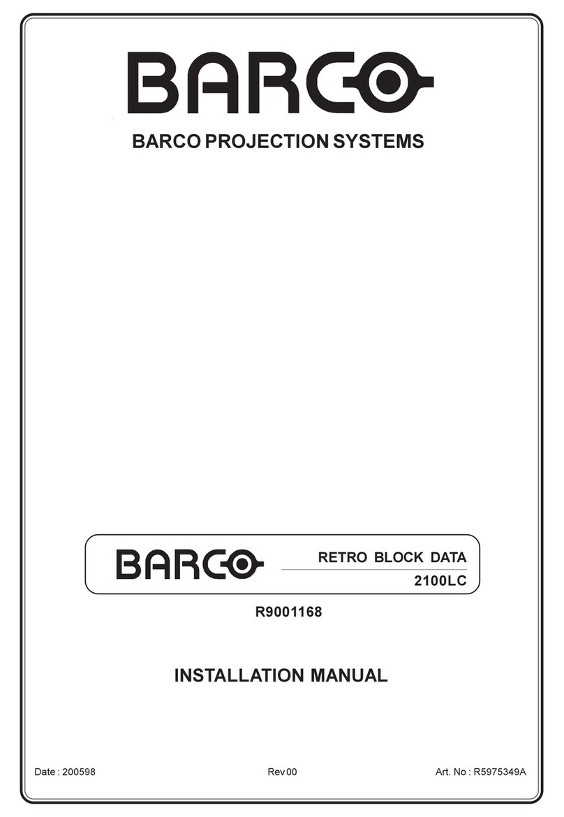 Barco BarcoData 2100 LC User manual