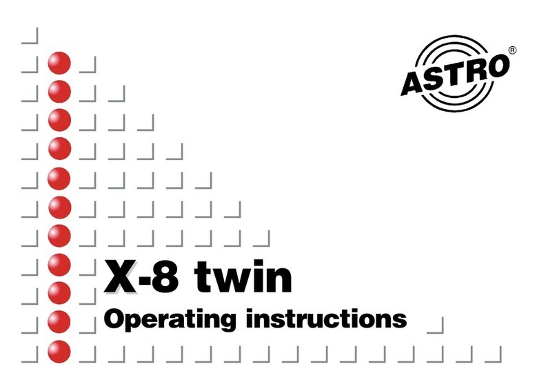 ASTRO X-8 twin operating instructions