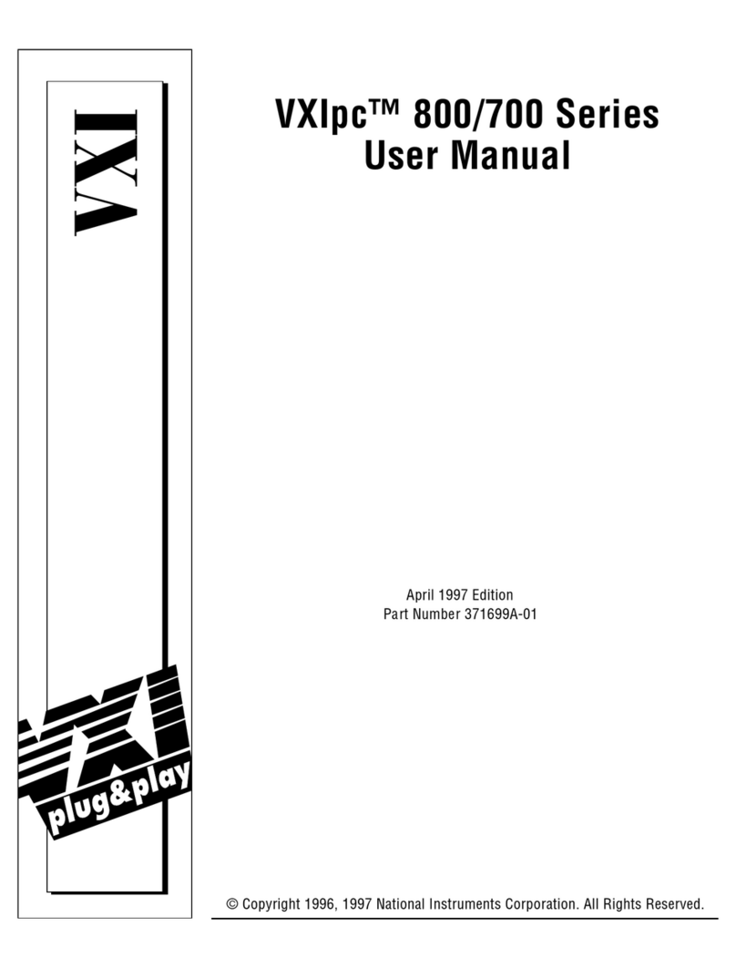 National Instruments VXIpc 800 Series User manual